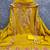 yellow silk blend embroidered unstitched dressmaterials 3 pair top bottom dupptaa
