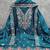 indigo silk blend embroidered unstitched dressmaterials 3 pair top bottom dupptaa