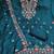 indigo silk blend embroidered unstitched dressmaterials 3 pair top bottom dupptaa