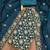 aqua georgette embroidered unstitched dressmaterials 3 pair top bottom dupptaa