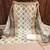 cream cotton blend embroidered unstitched dressmaterials 3 pair top bottom dupptaa