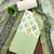 green cotton blend embroidered unstitched dressmaterials 3 pair top bottom dupptaa