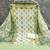 green cotton blend embroidered unstitched dressmaterials 3 pair top bottom dupptaa