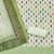 green cotton blend embroidered unstitched dressmaterials 3 pair top bottom dupptaa