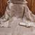 grey organza embroidered unstitched dressmaterials 3 pair top bottom dupptaa