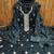 black silk blend embroidered unstitched dressmaterials 3 pair top bottom dupptaa