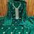 green silk blend embroidered unstitched dressmaterials 3 pair top bottom dupptaa