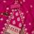 pink silk blend embroidered unstitched dressmaterials 3 pair top bottom dupptaa