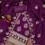 purple silk blend embroidered unstitched dressmaterials 3 pair top bottom dupptaa