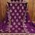 purple silk blend embroidered unstitched dressmaterials 3 pair top bottom dupptaa