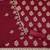 red silk blend embroidered unstitched dressmaterials 3 pair top bottom dupptaa