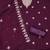 purple georgette embroidered unstitched dressmaterials 3 pair top bottom dupptaa