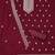 maroon georgette embroidered unstitched dressmaterials 3 pair top bottom dupptaa