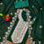 green georgette embroidered unstitched dressmaterials 3 pair top bottom dupptaa