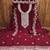 maroon georgette embroidered unstitched dressmaterials 3 pair top bottom dupptaa
