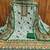 green cotton blend embroidered unstitched dressmaterials 3 pair top bottom dupptaa
