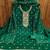 green cotton blend embroidered unstitched dressmaterials 3 pair top bottom dupptaa