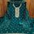 indigo cotton blend embroidered unstitched dressmaterials 3 pair top bottom dupptaa