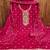pink cotton blend embroidered unstitched dressmaterials 3 pair top bottom dupptaa