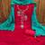 red georgette embroidered unstitched dressmaterials 3 pair top bottom dupptaa