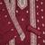 maroon silk blend embroidered unstitched dressmaterials 3 pair top bottom dupptaa