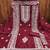maroon silk blend embroidered unstitched dressmaterials 3 pair top bottom dupptaa