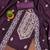 purple silk blend embroidered unstitched dressmaterials 3 pair top bottom dupptaa
