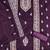 purple silk blend embroidered unstitched dressmaterials 3 pair top bottom dupptaa