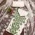 green georgette embroidered unstitched dressmaterials 3 pair top bottom dupptaa