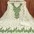 green georgette embroidered unstitched dressmaterials 3 pair top bottom dupptaa