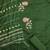 green cotton blend embroidered unstitched dressmaterials 3 pair top bottom dupptaa