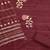maroon cotton blend embroidered unstitched dressmaterials 3 pair top bottom dupptaa