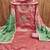 pink cotton blend embroidered unstitched dressmaterials 3 pair top bottom dupptaa