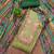 green cotton blend embroidered unstitched dressmaterials 3 pair top bottom dupptaa