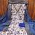 blue cotton blend embroidered unstitched dressmaterials 3 pair top bottom dupptaa