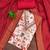 red cotton blend embroidered unstitched dressmaterials 3 pair top bottom dupptaa