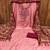 pink cotton blend embroidered unstitched dressmaterials 3 pair top bottom dupptaa