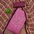purple cotton blend embroidered unstitched dressmaterials 3 pair top bottom dupptaa
