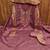 brown cotton blend embroidered unstitched dressmaterials 3 pair top bottom dupptaa