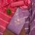 purple cotton blend embroidered unstitched dressmaterials 3 pair top bottom dupptaa