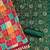 green cotton blend embroidered unstitched dressmaterials 3 pair top bottom dupptaa