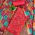 red cotton blend embroidered unstitched dressmaterials 3 pair top bottom dupptaa