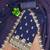 blue georgette embroidered unstitched dressmaterials 3 pair top bottom dupptaa