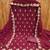 maroon georgette embroidered unstitched dressmaterials 3 pair top bottom dupptaa