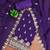 purple georgette embroidered unstitched dressmaterials 3 pair top bottom dupptaa