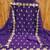 purple georgette embroidered unstitched dressmaterials 3 pair top bottom dupptaa