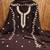 brown georgette embroidered unstitched dressmaterials 3 pair top bottom dupptaa