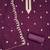 purple georgette embroidered unstitched dressmaterials 3 pair top bottom dupptaa