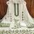 green cotton blend embroidered unstitched dressmaterials 3 pair top bottom dupptaa