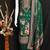 Green silk embroidered unstitched dressmaterials 3 pair top bottom dupptaa